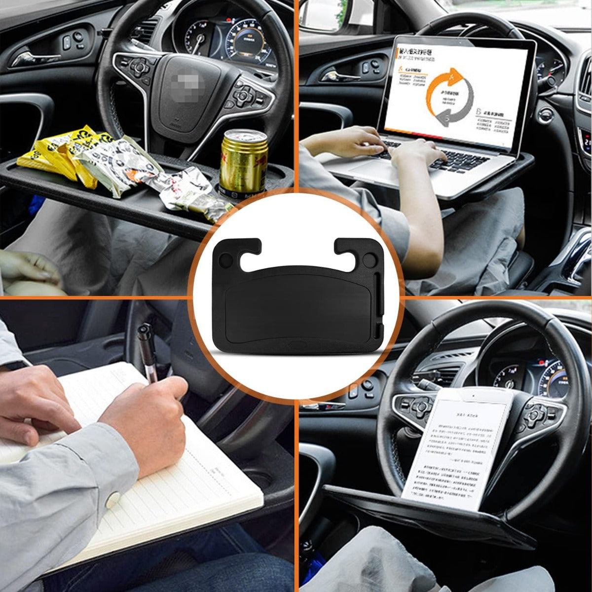 Vassoio per volante per auto tavolo da scrivania per laptop e cibo vassoio da viaggio