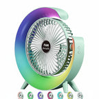Ventilatore da tavolo portatile USB con luce RGB