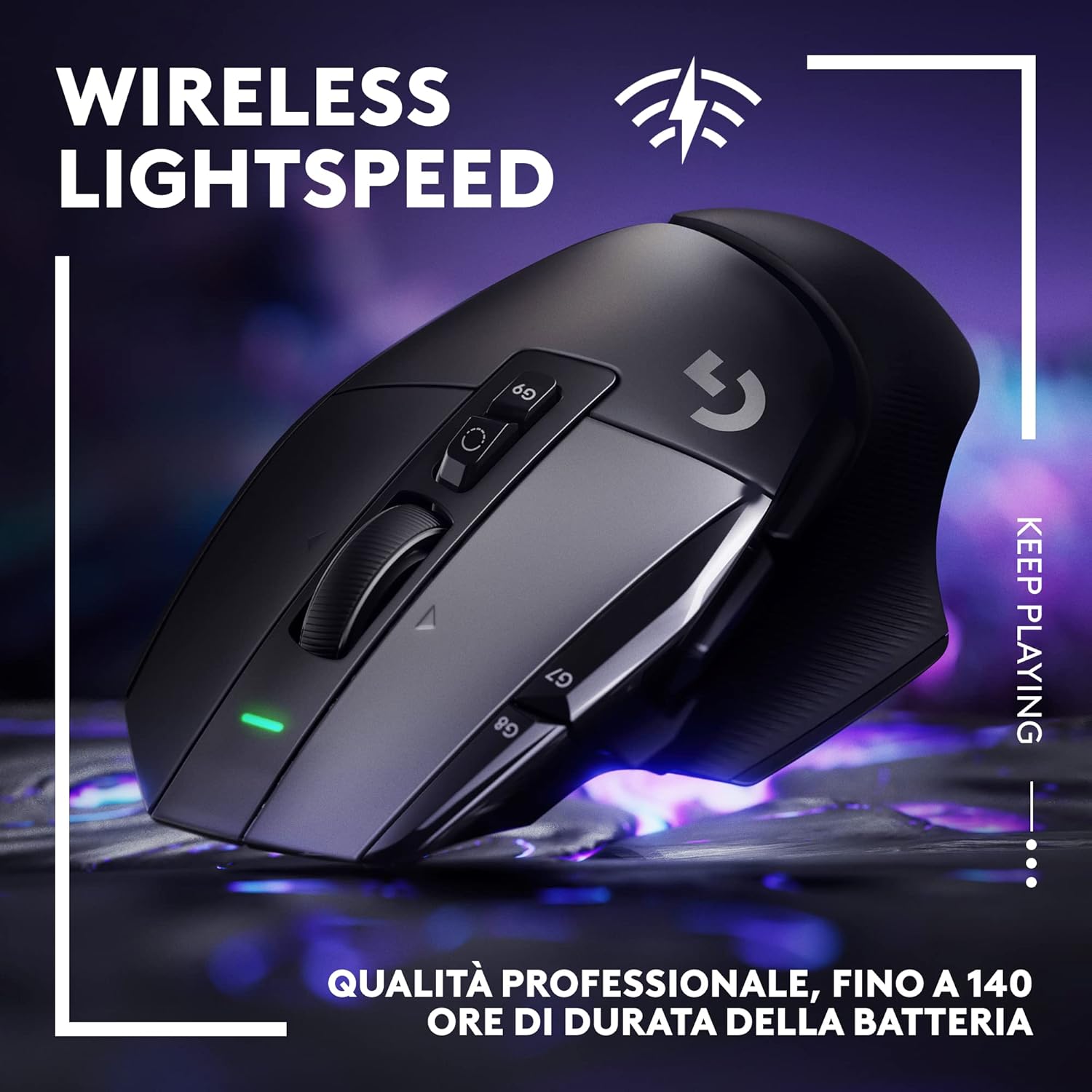 Mouse Gaming Logitech G502X LIGHTSPEED Wireless Ibrido HERO 25K