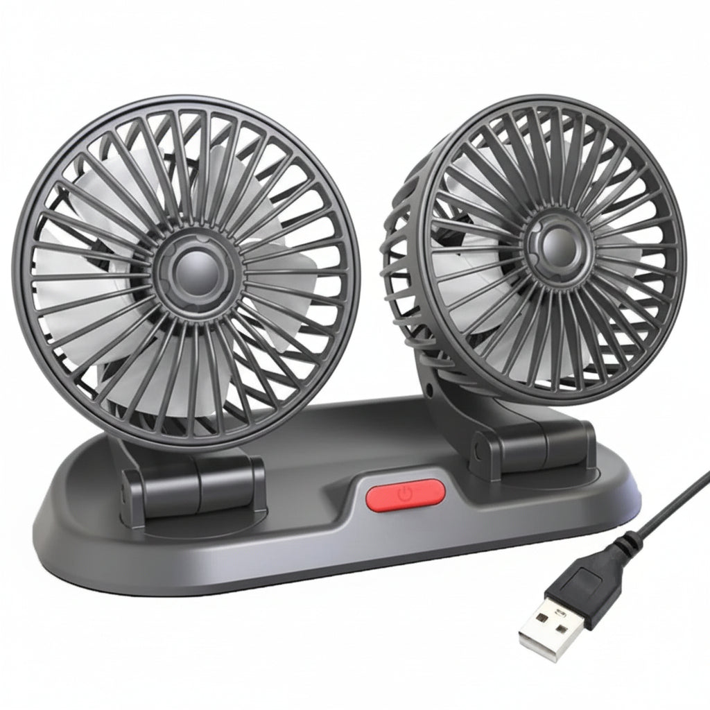 Doppio Ventilatore Per Auto Camion Camper Furgone Regolabile Aria Fresca