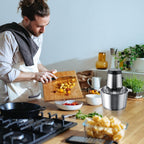 Tritatutto Elettrico da Cucina 3L con Ciotola Staccabile, Motore Potente e Velocità Regolabili, Ideale per Verdure, Cipolle, Frutta e Noci