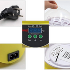 Incubatrice Digitale 7 Uova per Polli e Uccelli con Touch Screen e LED