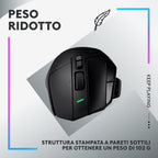 Mouse Gaming Logitech G502X LIGHTSPEED Wireless Ibrido HERO 25K