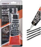 Visbella RTV Silicone Nero – Sigillante Alta Temperatura 85g per Guarnizioni Auto e Motore