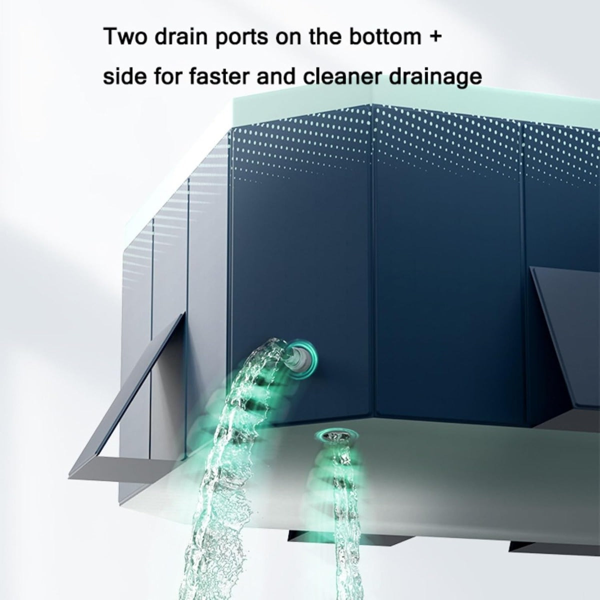 Piscina Pieghevole Portatile 107x166x45 cm – Piscina per Bambini e Adulti, Ideale per Esterni e Interni, Facile da Installare