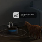 Fontanella per Gatti e Cani 2L, Silenziosa con Sistema di Filtraggio Triplo e Luce LED, Adatta a Più Animali Domestici