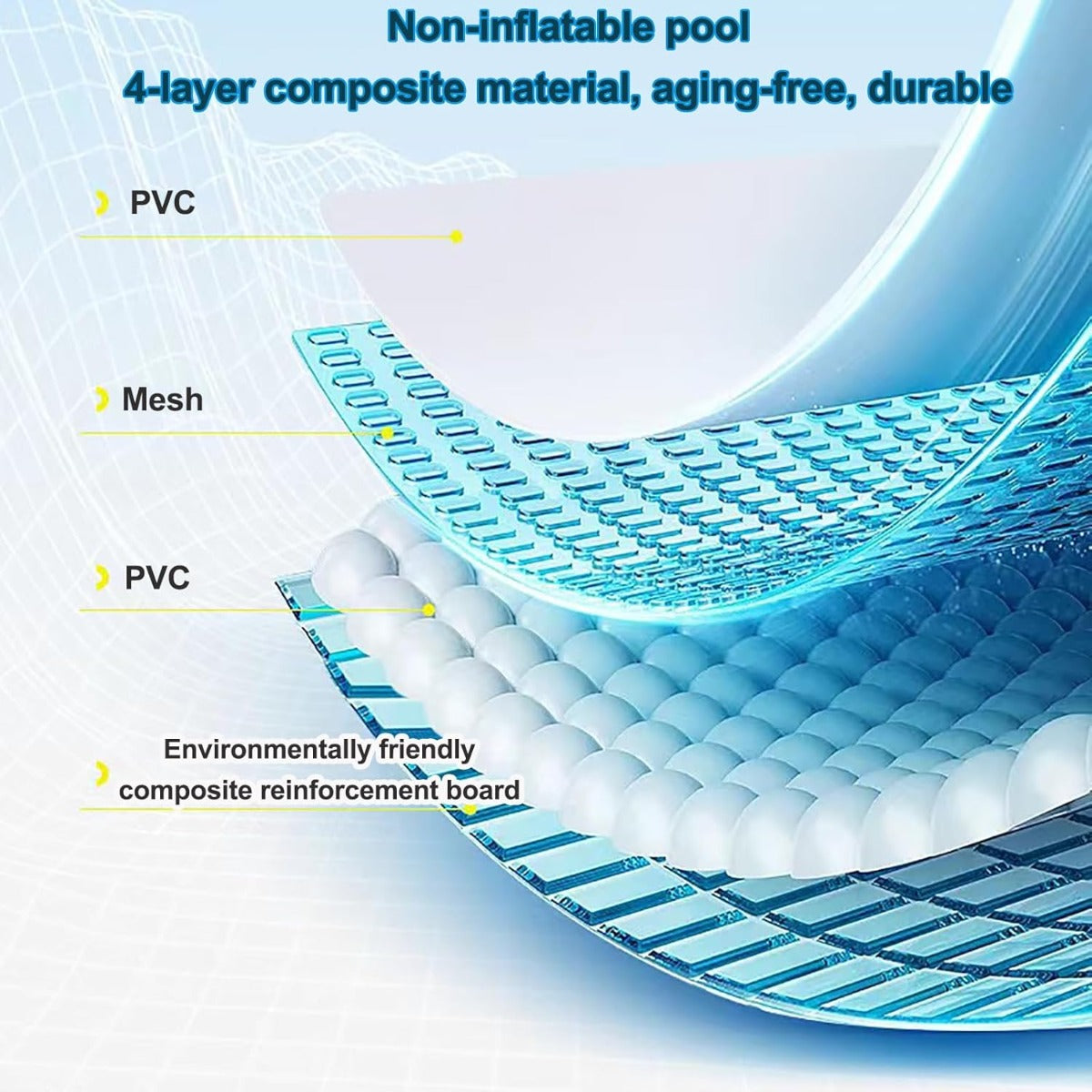 Piscina Pieghevole Portatile 107x166x45 cm – Piscina per Bambini e Adulti, Ideale per Esterni e Interni, Facile da Installare