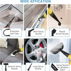 Pulitore a Vapore Portatile – con 9 Accessori Inclusi per cucina, divano, bagno, auto e finestre