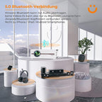 Proiettore Portatile Bluetooth Full HD 1080P – Compatibile con Smartphone iOS e Android, HDMI e USB, Mini Home Cinema