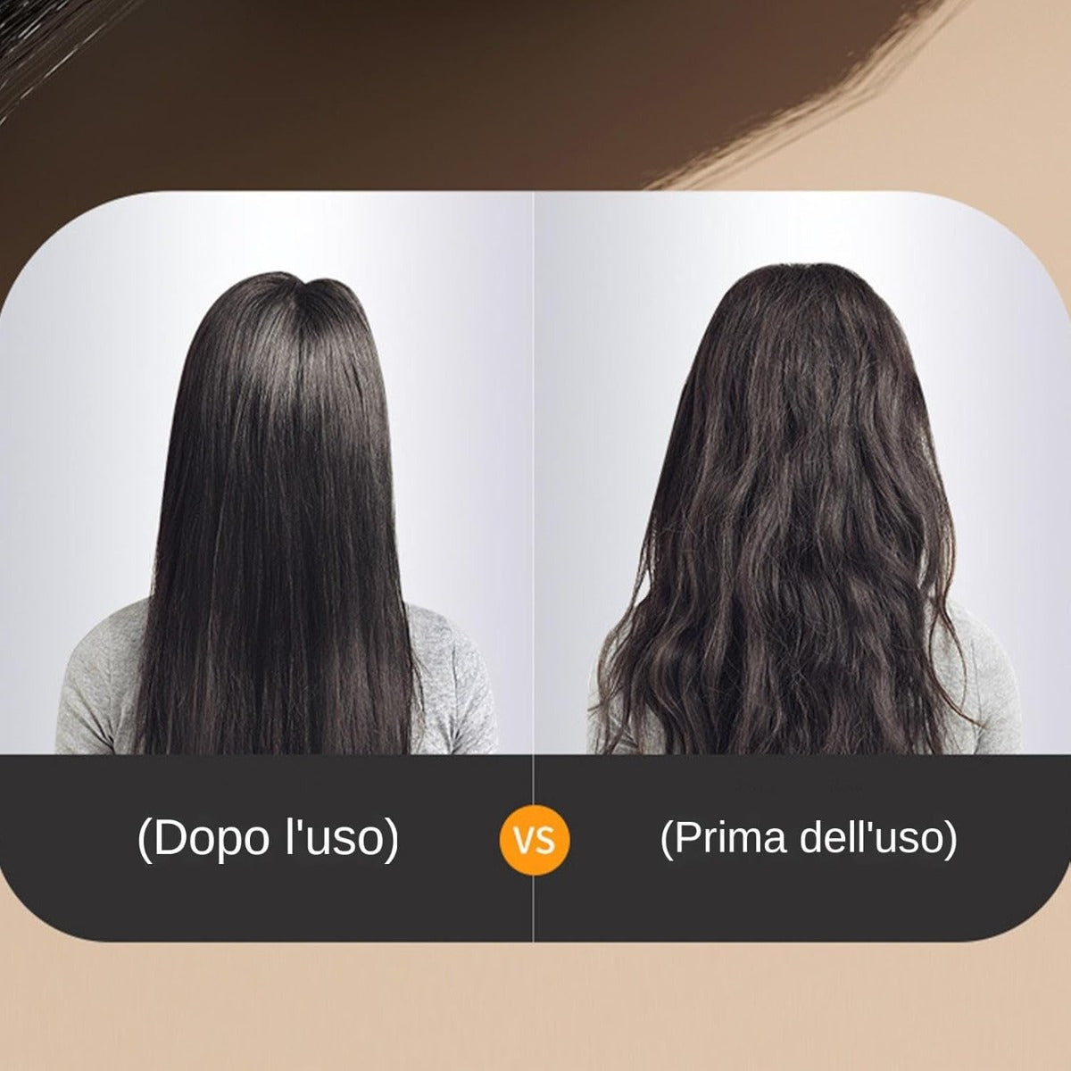 Spazzola per Lisciare i Capelli Senza Fili con Tecnologia Ionica, Pettine Riscaldato con 3 Temperature