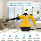Pulitore a Vapore Portatile – con 9 Accessori Inclusi per cucina, divano, bagno, auto e finestre