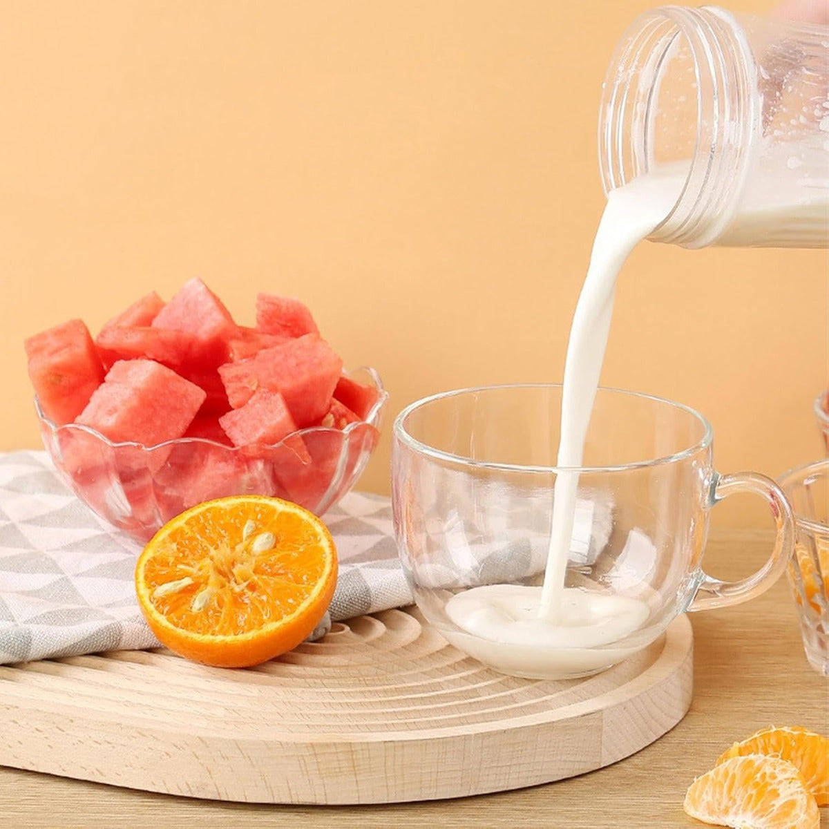 Mini Frullatore Portatile Ricaricabile USB con 6 Lame Ultra Affilate - Frullatore da Viaggio, Casa e Sport - 300ml