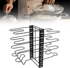 Organizzatore per Pentole e Padelle con 8 Livelli, Supporti Regolabili per Coperchi e Design Personalizzabile