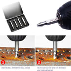 Set di estrattori di viti danneggiate 4 pezzi fai da te utensili