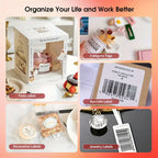 Stampante Termica Wireless 2" per Etichette e Codici a Barre | Bluetooth/USB | Portatile, Alta Qualità 203 DPI, Batteria 1100mAh | Stampa 20-50mm | Per Casa, Ufficio, Piccole Imprese e Fai-da-Te