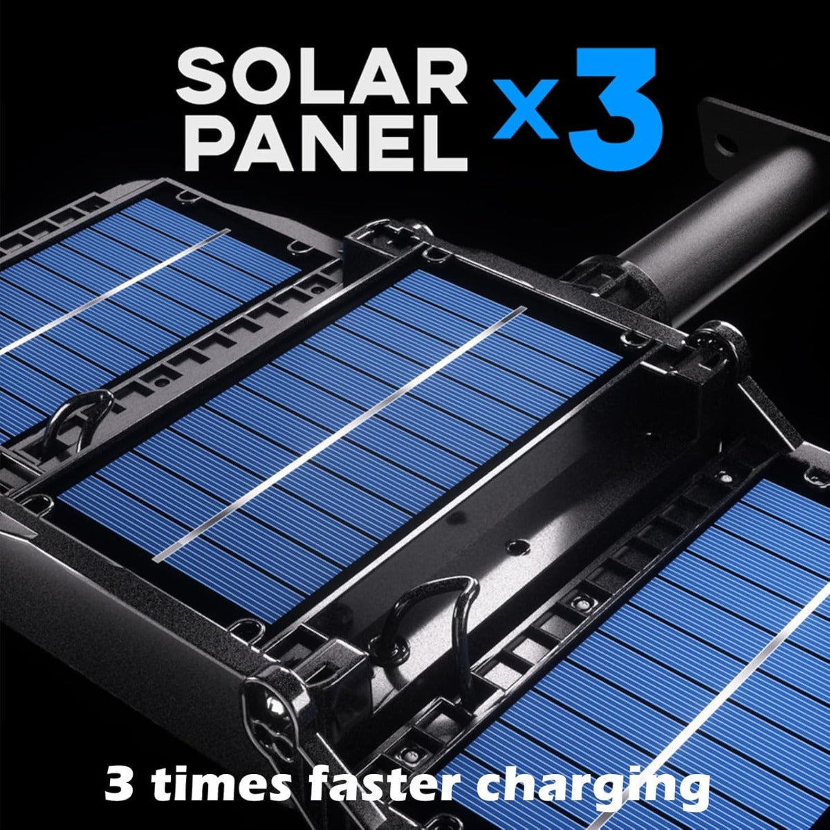 Luci Solari da Esterno con Sensore di Movimento 800 LED 5000LM 6000mAh con Telecomando, 3 Modalità, 3 Livelli di Luminosità, IP65 Impermeabili