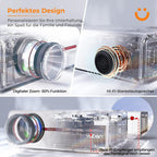 Proiettore Portatile Bluetooth Full HD 1080P – Compatibile con Smartphone iOS e Android, HDMI e USB, Mini Home Cinema