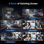 Dash Cam con Schermo LCD e Obiettivo Grandangolare 180° per Auto