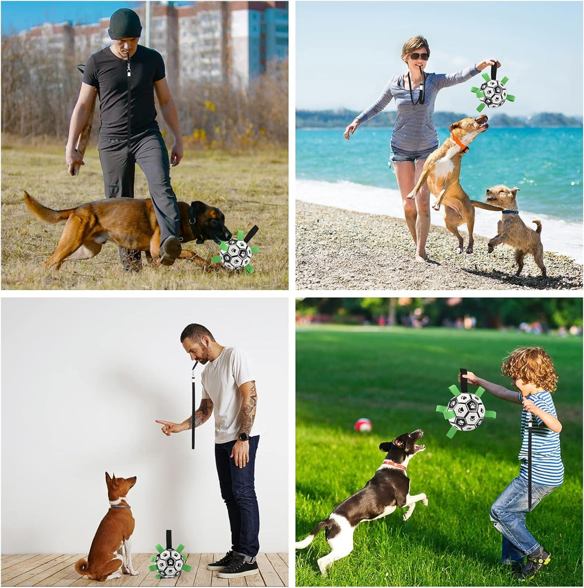 Pallone da Calcio Interattivo per Cani con Linguette (12cm)