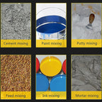 Miscelatore Professionale per Malta e Cemento 2400W – Agitatore Elettrico M14 con 6 Velocità Regolabili, Impugnatura Ergonomica Antiscivolo