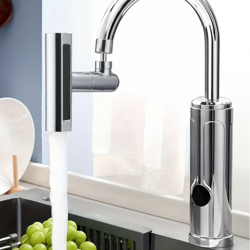 Rubinetto Rotante 360 Gradi, Prolunga Rubinetto Aeratore con Filtro Antispruzzo, Rubinetto Cucina