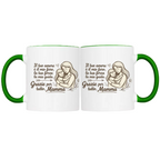 Tazza Mamma Bicolore Idea Regalo Festa della Mamma Ceramica Più Colorazioni
