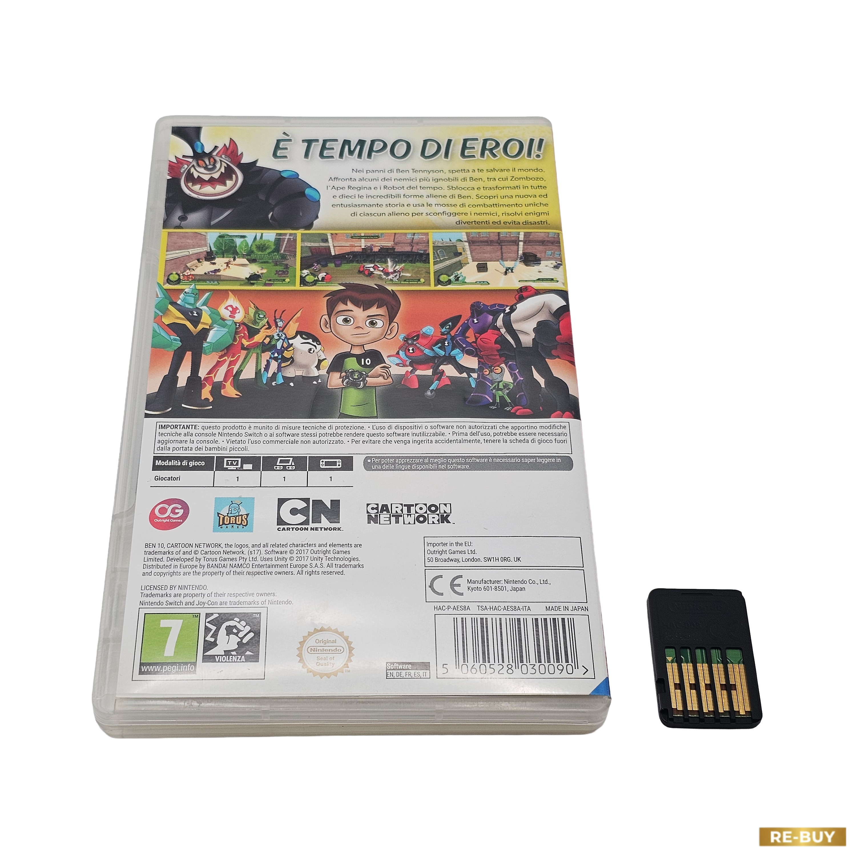 Ben 10 Nintendo Switch - Gioco Azione Avventura Italiano - Originale Usato