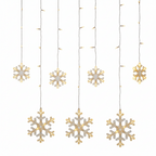 Catena Luminosa a LED per Finestra – Forme Natalizie Assortite – Luce Bianca Calda
