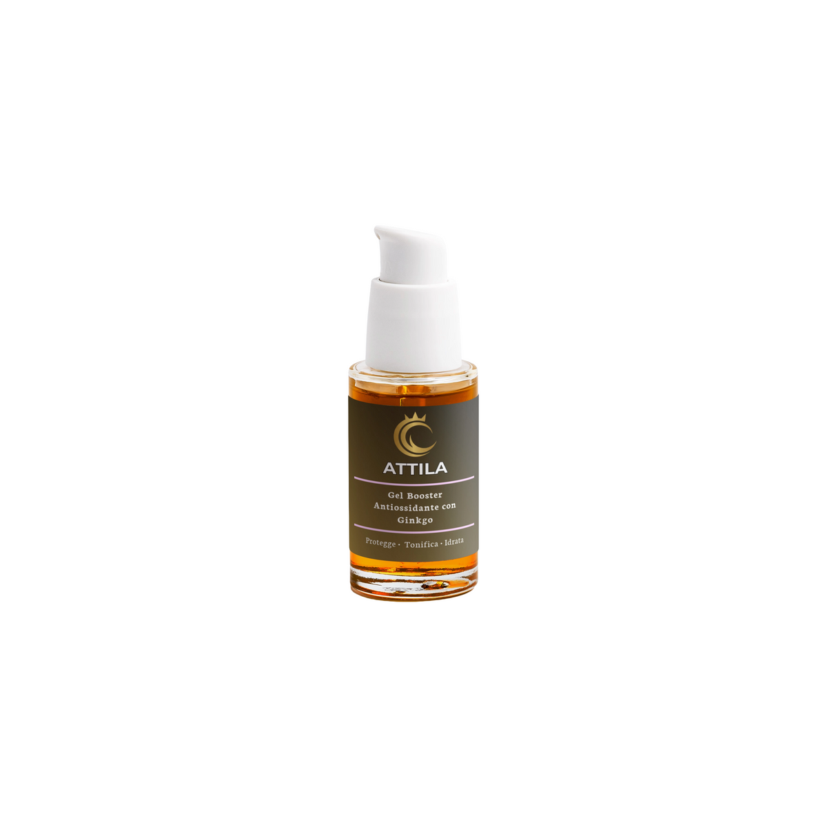 ATTILA | Booster Gel Antiossidante, Rivitalizzante e Idratante con Ginkgo Biloba e Tè Verde