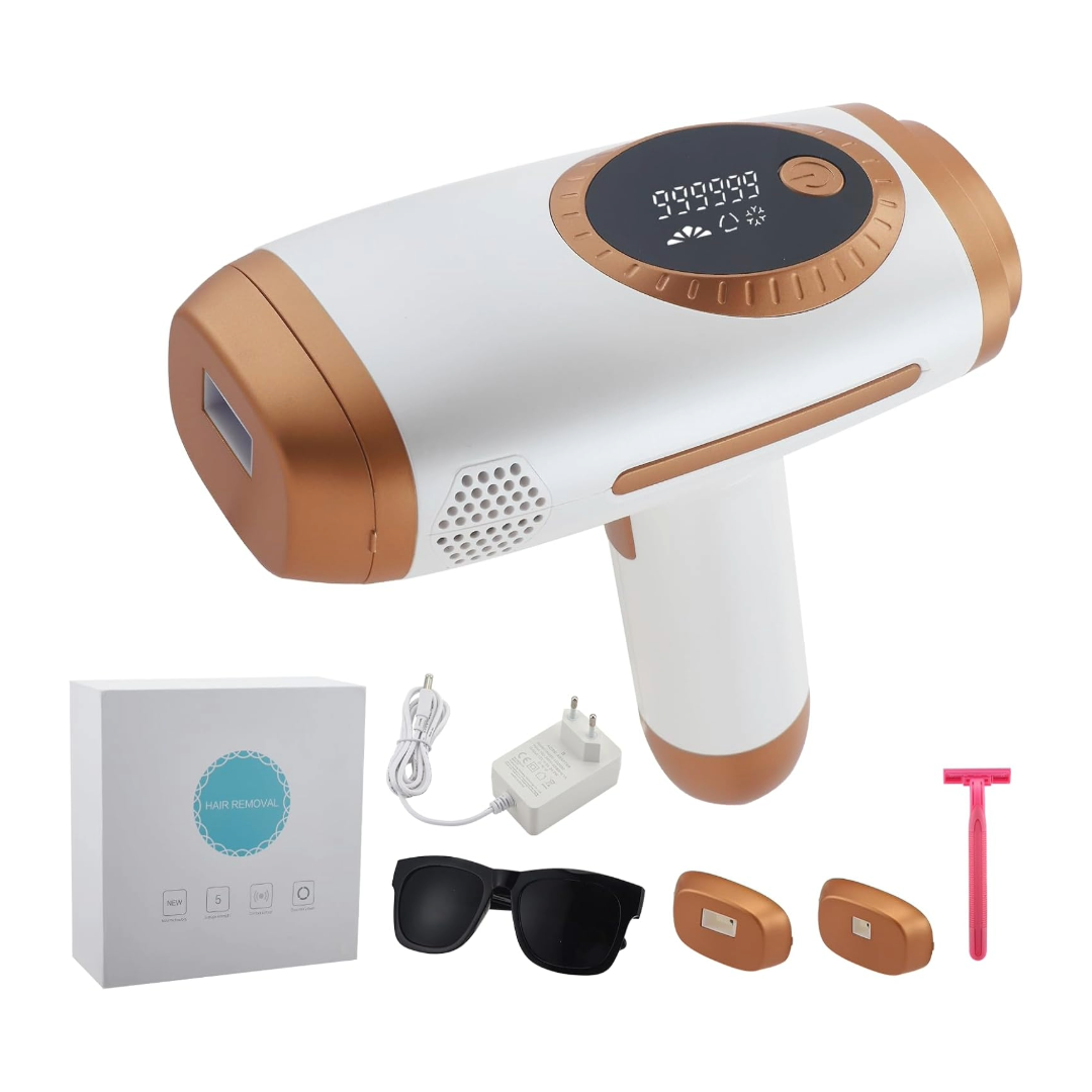 Epilatore Luce Pulsata IPL - Pelle Liscia Uomo Donna, 990k Flash Rapidi