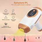 Epilatore Luce Pulsata IPL - Pelle Liscia Uomo Donna, 990k Flash Rapidi