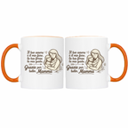 Tazza Mamma Bicolore Idea Regalo Festa della Mamma Ceramica Più Colorazioni