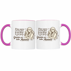 Tazza Mamma Bicolore Idea Regalo Festa della Mamma Ceramica Più Colorazioni