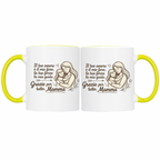 Tazza Mamma Bicolore Idea Regalo Festa della Mamma Ceramica Più Colorazioni