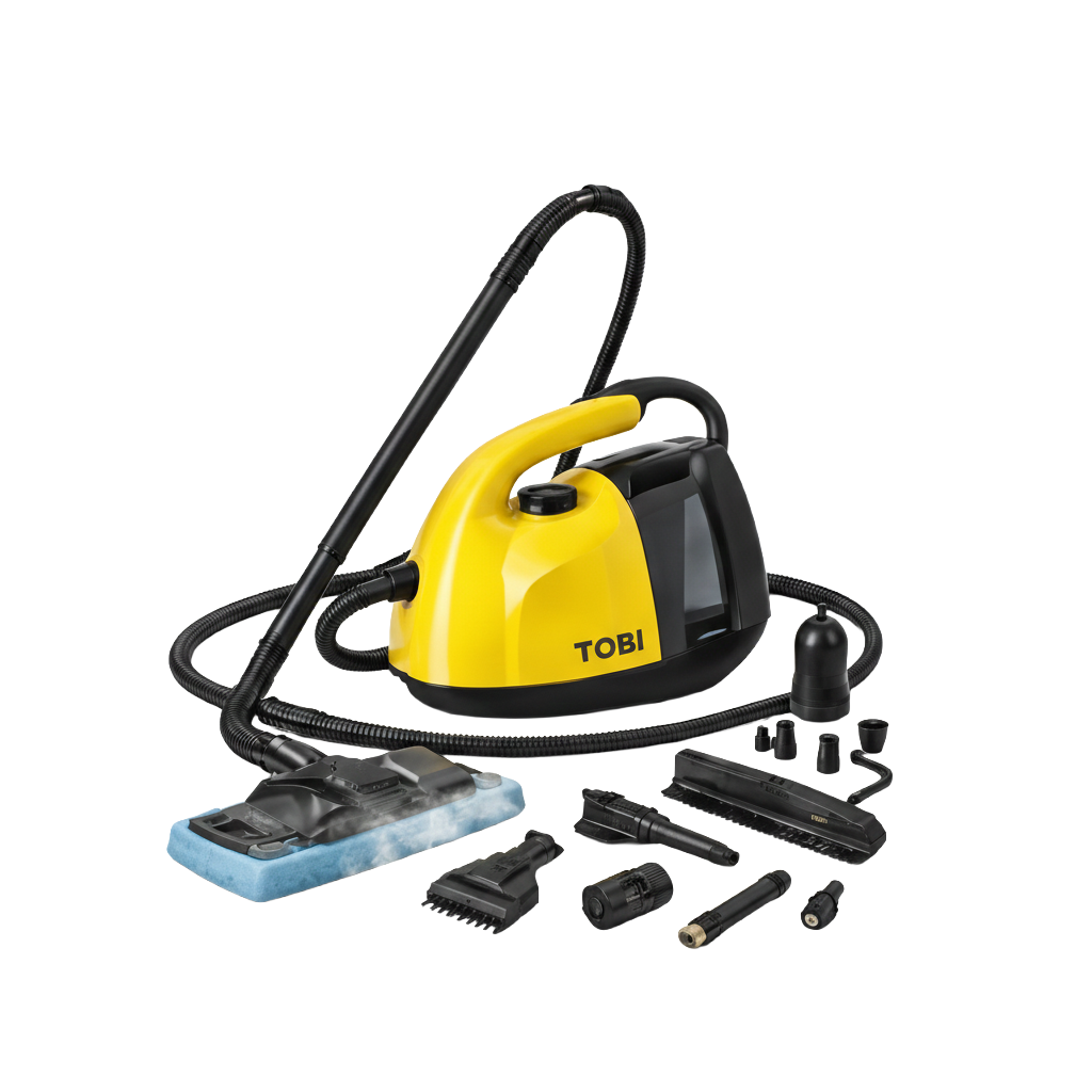 TOBI Steam Cleaner Deluxe 2500W – Pulitore a Vapore Multifunzione 16 in 1 per Casa, Cucina e Bagno