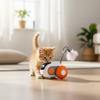 Turbo Tail 2.0 – Giocattolo Interattivo per Gatti con Coda Rotante Sensibile al Movimento