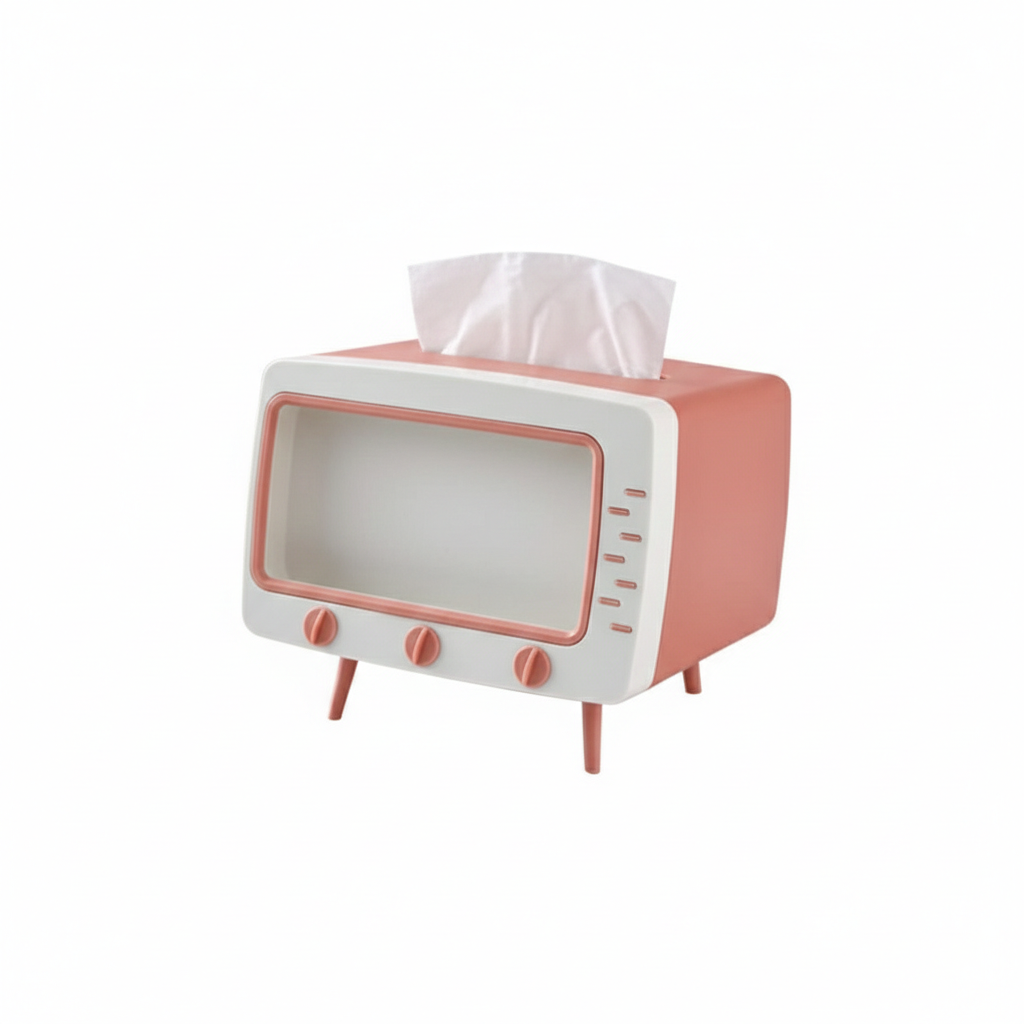 Scatola per fazzoletti creativa a forma di TV porta fazzoletti