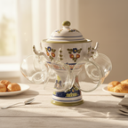 Porta Tazze in Ceramica d'Arte – Esclusivo Made in Italy Decorato a Mano