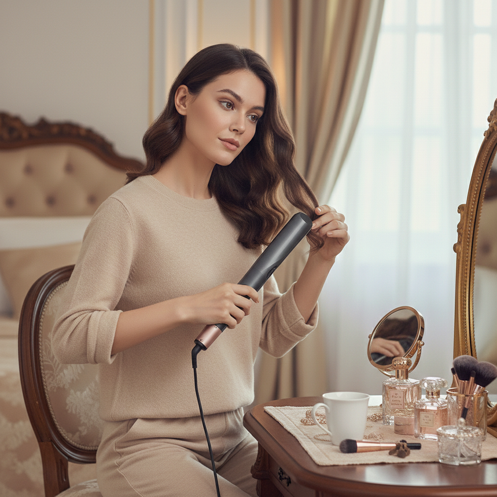 Piastra e Arricciacapelli 2-in-1 con Tecnologia Twist – Display LCD e Calore Regolabile