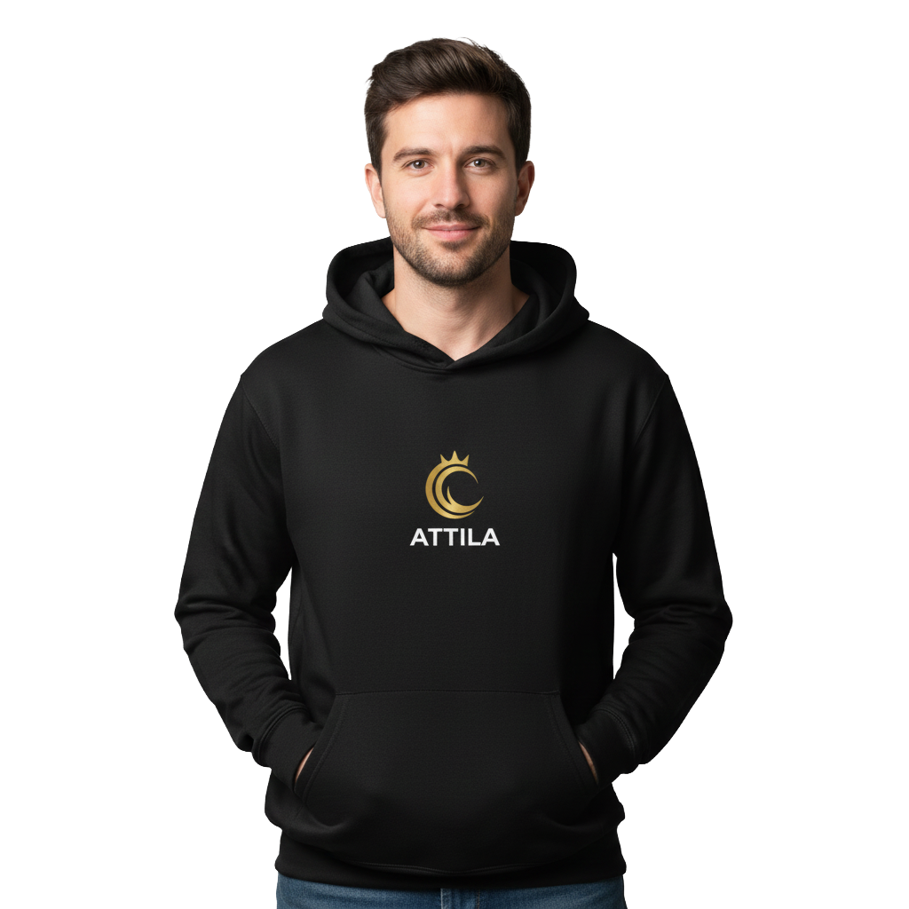 Felpa Attila con Cappuccio Unisex Ultra Morbida