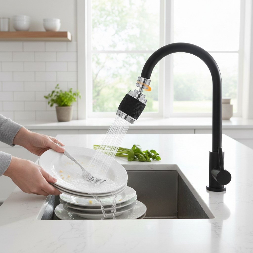 Rubinetto da cucina con filtro e 3 modalità spruzzatore