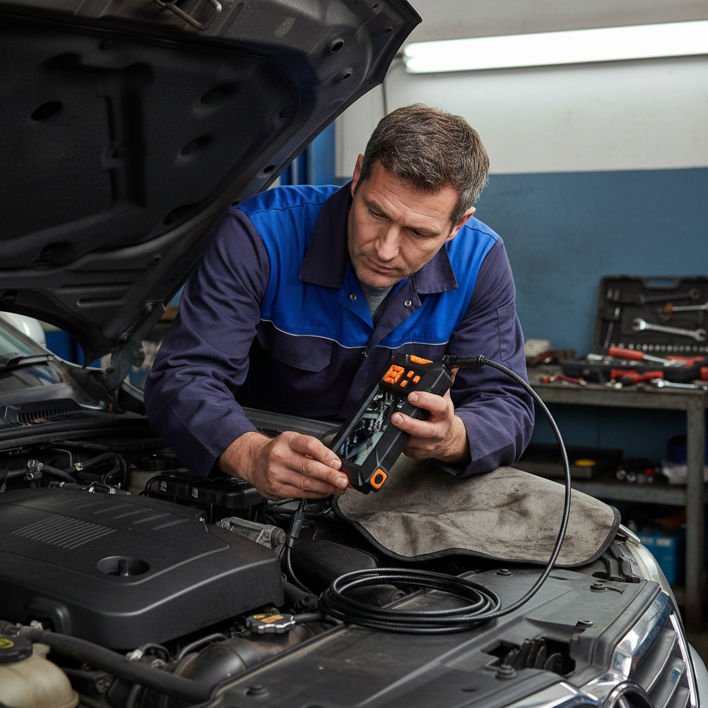 Telecamera endoscopica monitor lcd 4.3'' cavo videocamera 5m impermeabile