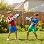 Pistola ad Acqua Elettrica Ricaricabile con Serbatoio da 500ML – Spruzzo Automatico – Giocattolo Estivo Ideale per Bambini e Adulti – Perfetto per Holi, Mare, Piscina e Giardino