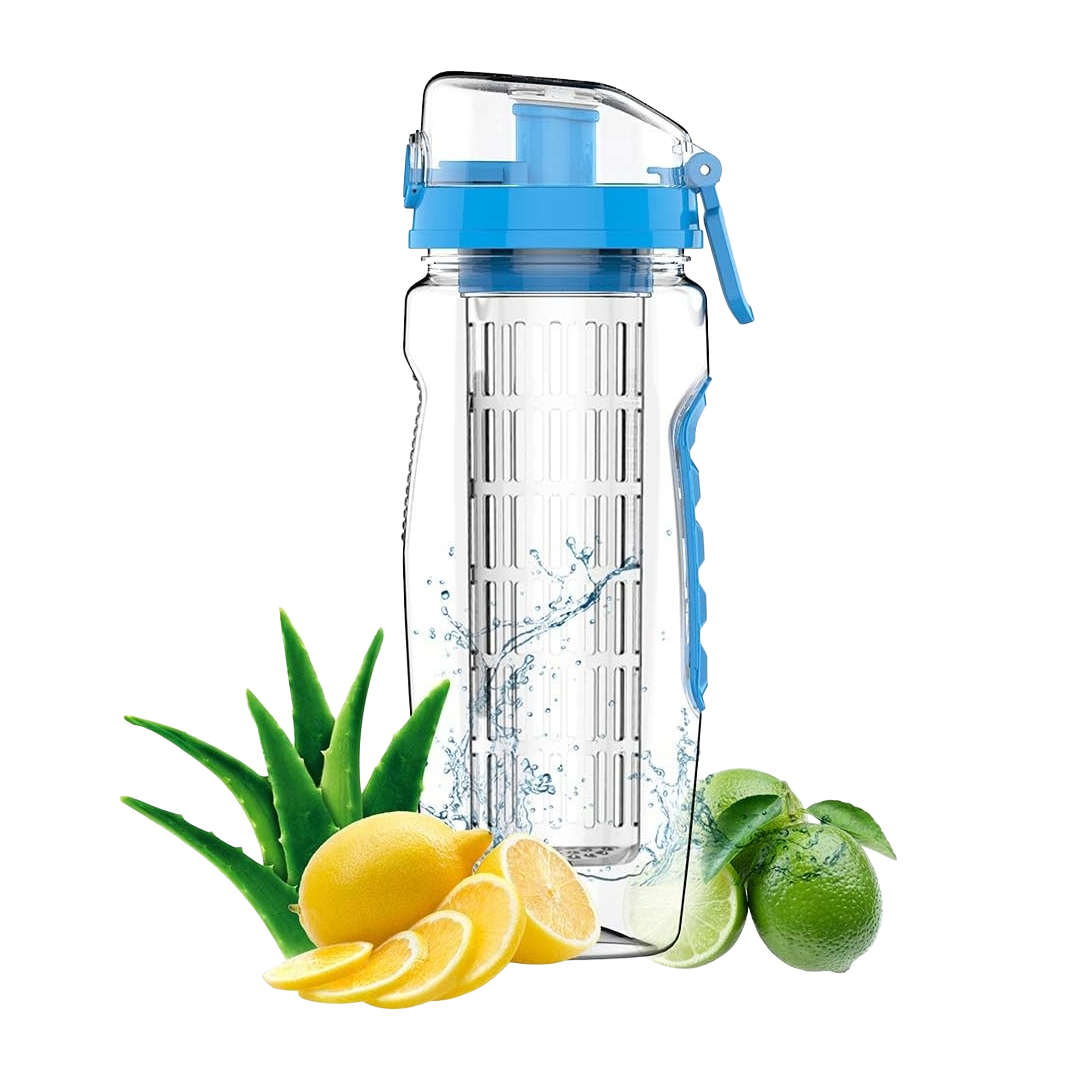 Borraccia per Infusi da 950 ml – Bottiglia Sportiva con Filtro Frutta, Senza BPA, Tappo Antigoccia
