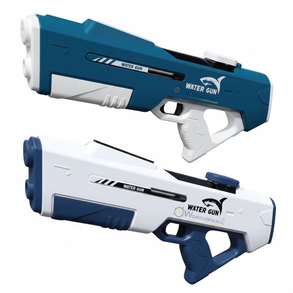 Pistola ad Acqua Elettrica Ricaricabile con Serbatoio da 500ML – Spruzzo Automatico – Giocattolo Estivo Ideale per Bambini e Adulti – Perfetto per Holi, Mare, Piscina e Giardino