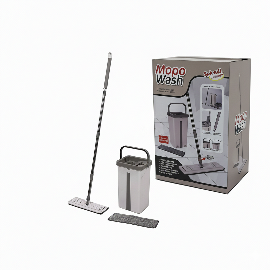 Mocio Mopo Wash - Scopa Lava Pavimenti Rotante Autostrizzante con Secchio 8 lt
