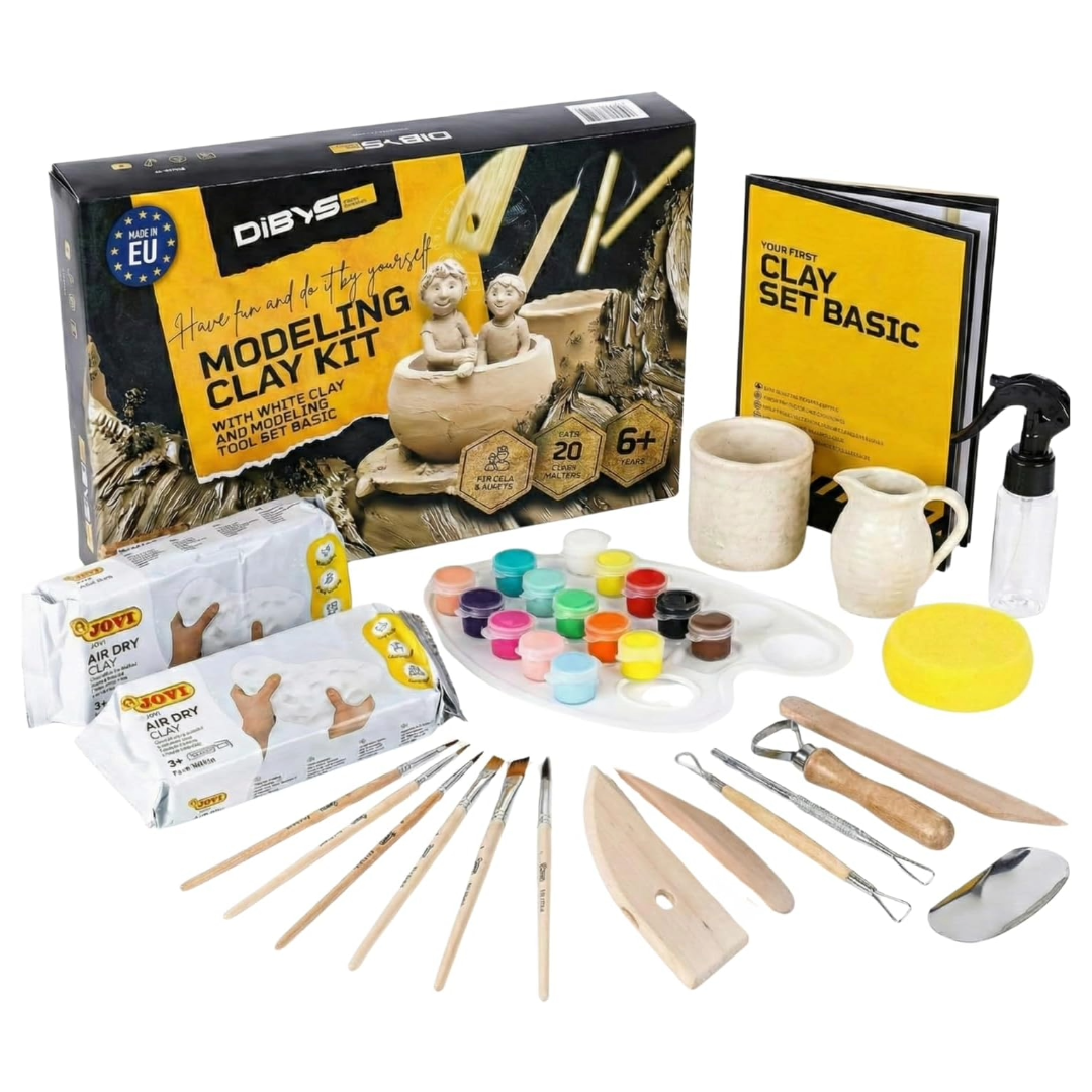 Kit Modellazione Ceramica: Set Professionale per Scolpire e Dipingere