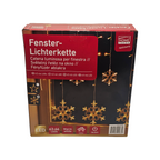 Catena Luminosa a LED per Finestra – Forme Natalizie Assortite – Luce Bianca Calda