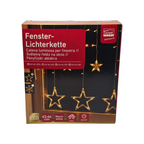 Catena Luminosa a LED per Finestra – Forme Natalizie Assortite – Luce Bianca Calda