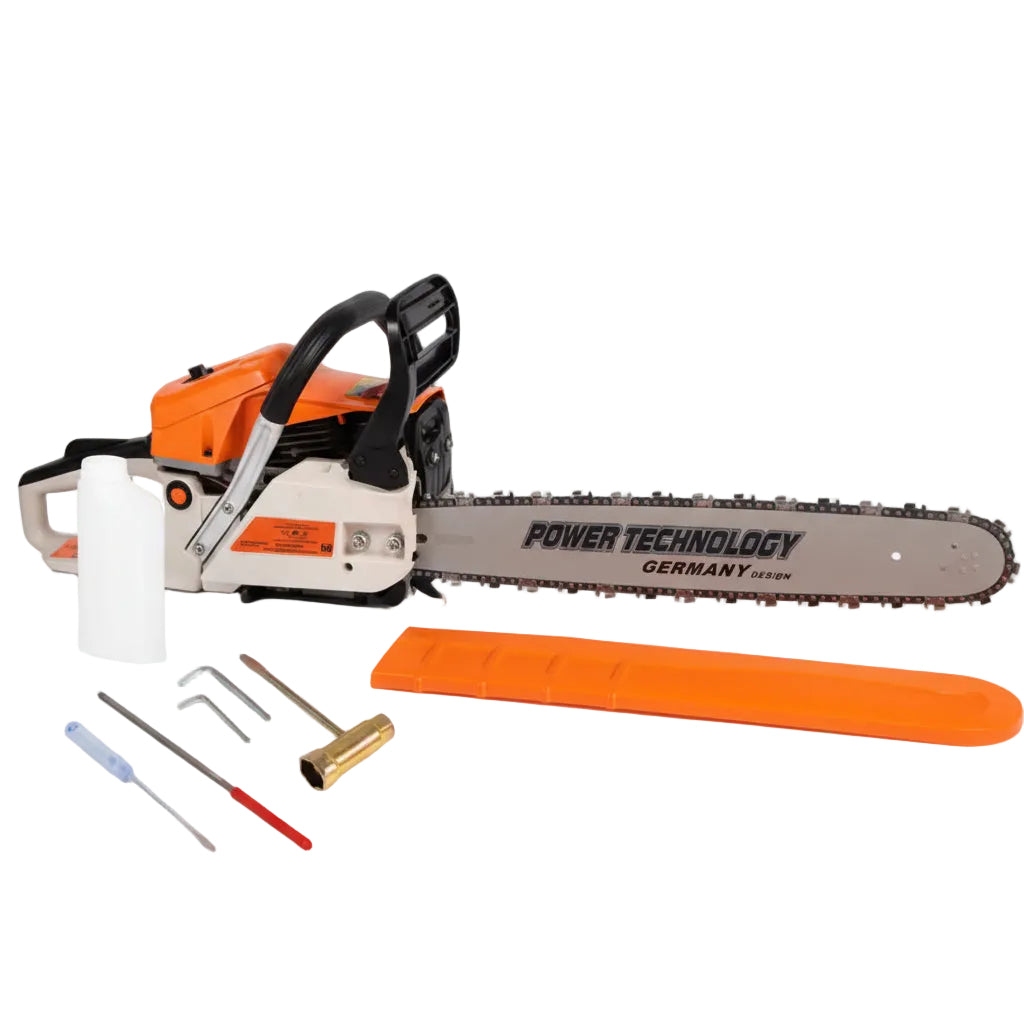 Motosega a Combustione 52cc 2 Tempi con Lama da 50 cm - Kit di Montaggio e Catena per Uso Professionale o DIY